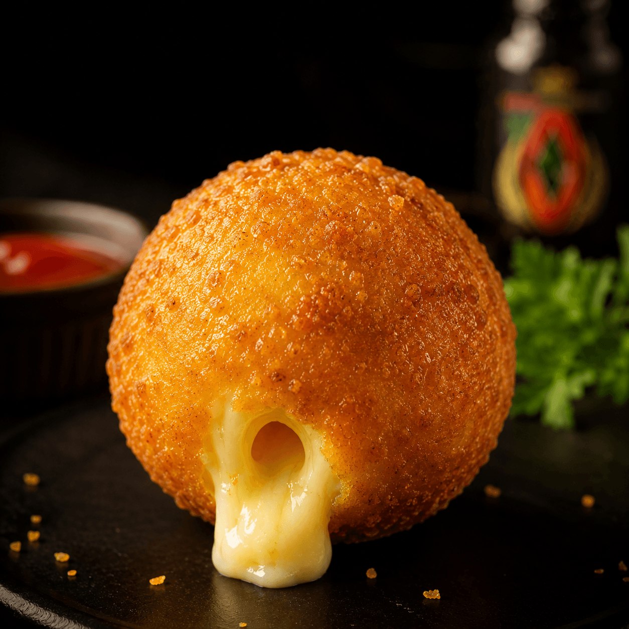 Bolinha de queijo crocante